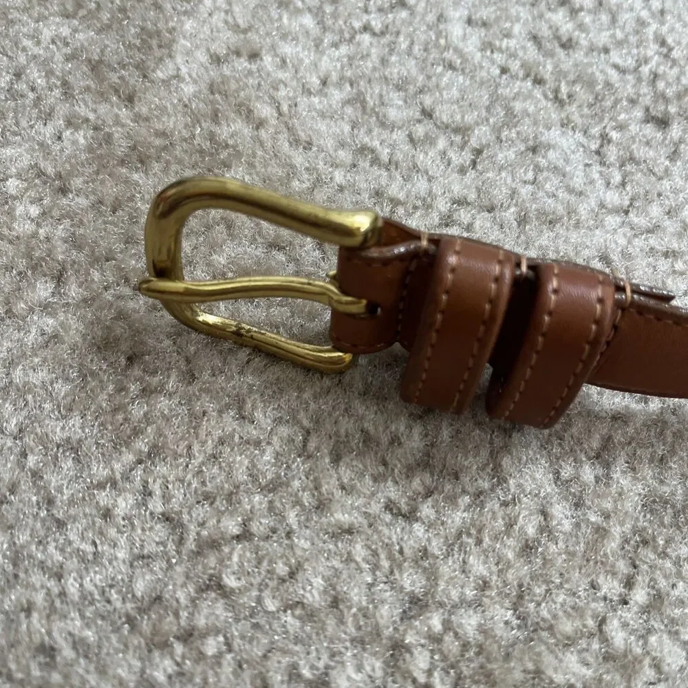 Vtg Coach Classic Leather Belt British Tan 32 in USA Classic Business 90s Work